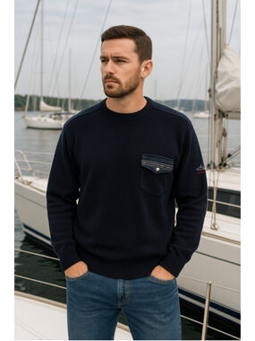 VTG Paul & Shark Sweater Men’s 2XL Wool Nautical Flags Preppy Cozy Yachting Navy